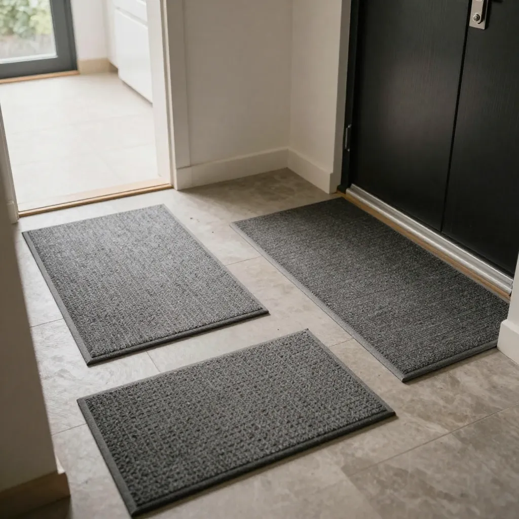Stor rektangulær nøytral teppe