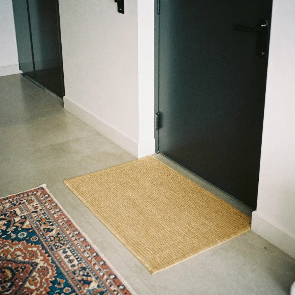 Stor oval pastell teppe